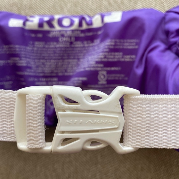 Preschooler Life Jacket, Puddle Jumper brand.Purple with Sea Turtle. EUC. - Picture 8 of 10